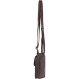 Exquisite Ashwood Leather Smartphone Bag Brandy: F-89