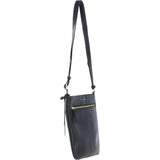 Ashwood Leather Curve Pocket Crossbody Bag Black: 63620
