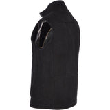 Men's Leather Sheepskin Gilet Black: KE YELEK 1