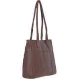 Sleek & Spacious Shoulder Bag Cognac: London