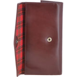 Vegetable Tanned Note, Coin & 8 Card Envelope Purse Chestnut : V-63