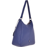 Medium Leather Shoulder Bag Twilight Blue - 60660