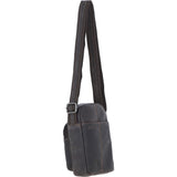 Real Leather Compact Crossbody Bag Brown: SICILY