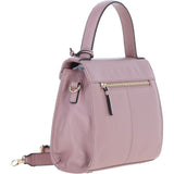 Elegant Ashwood Leather Handbag with Detachable Crossbody Strap Woodrose: 64731