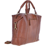 Leather Vintage Laptop Work Bag Tan : G-34