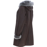 Ladies Sheepskin Duffle Brown: 5928