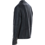 Ashwood Leather Mandarin Collar Men's Biker Jacket Black: e-16110