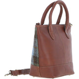 Ashwood Leather & Harris Tweed® Cloth Large Grab Bag  Tan/Mcload: TW-64-02-TM