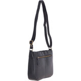 Vegetable Tanned Small Leather Shoulder Bag Navy : V-27
