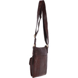 Vintage Small Leather Shoulder Bag Brandy – G20