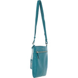 Ashwood Leather Smart Tab Cross Body Bag Deep Lake: 63621/Tab
