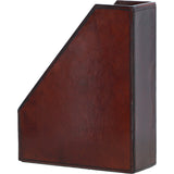 Premium Ashwood Leather Handcrafted Book Holder Chestnut: LF-115