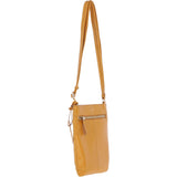 Ashwood Leather Smart Tab Cross Body Bag Mustard: 63621/Tab