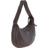 Stylish Ashwood Leather Curved Shoulder Bag Brown: GV-64288