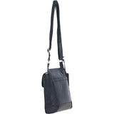 Vintage Small Leather Travel Shoulder Bag Navy – G24