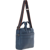 Brampton Leather Men's Messenger Bag Navy: 64273