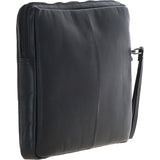 Leather Tablet Holder and A4 Sleeve Section Black: K-40