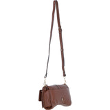 Ashwood Stylish Leather Crossbody Bag 2 Tone Tan: 64179