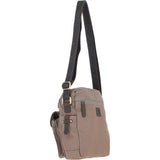 Fenland Canvas & Leather Crossbody Bag Mud/grey: FEN-752