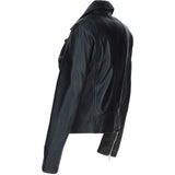 Brampton Leather ladies Biker Jacket Black: L-MB131