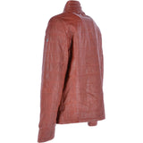 Trapper Leather Jacket Wine : Massimo