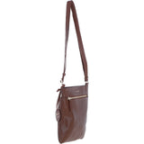 Ashwood Leather Crossbody Bag 2 Tone Tan: 63033