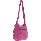 Ashwood Leather Ladies Hobo Shoulder Bag Berry: Shannon