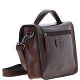 Ashwood Leather Medium Crossbody Satchel Bag Brandy: P-62