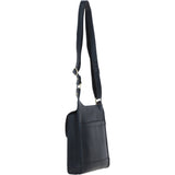 Ashwood Leather & Harris Tweed® Cloth Crossbody Bag Navy/Pink: TW-24-06-NP