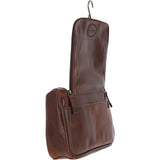 Ashwood Hi Veg Leather Hanging Wash Bag Tempo Brown : 8140