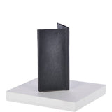 Cow Waxy Large Leather Classic 8 Card Bill-Fold  Wallet Black :  1558