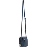 Ashwood Elegant Leather Crossbody Bag with Twist Lock Navy: Y-52