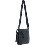 Adjustable Crossbody & Shoulder Bag Black: Cardiff