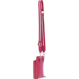 Ashwood Leather Luxury Crossbody Phone Bag Design-X Pink: X-31