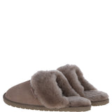 Women's Classic Suede Sheepskin Slippers Mink: Pippa