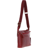 Exquisite Ashwood Leather Cross Body Bag for Women Red: G-17