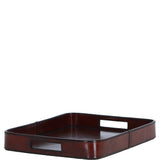 Luxuary Leather Serving Tray Chestnut: LF-158