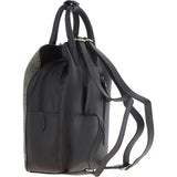 Ashwood Leather & Harris Tweed® Cloth Multi-Pocket Backpack Brown/Green: TW-66-09-BG