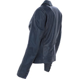 Ashwood Leather Women's Two Button Raw-Edge Blazer Navy: AWL-RE Blazer