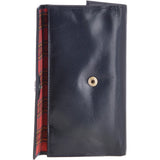 Vegetable Tanned Note, Coin & 8 Card Envelope Purse Navy: V-63