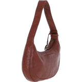Stylish Ashwood Leather Curved Shoulder Bag Tan: GV-64288