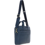 Gabicci Leather Messenger Bag Navy: GB-64956