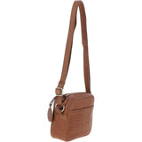 Small Leather Cross Body Bag Nut - 63010