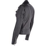 Short Biker Jacket Black: MAJESTIC
