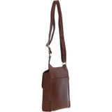 Ashwood Leather & Harris Tweed® Cloth Crossbody Bag Tan/Mcload: TW-24-02-TM