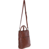 Stylish Ashwood Leather Shopper Bag with Crossbody Strap Tan: GV-64037