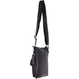 Vintage Small Leather Shoulder Bag Black – G20
