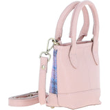 Ashwood Leather & Harris Tweed® Cloth Small Grab Bag Baby-Pink/Pink: TW-63-15-BP