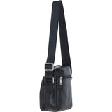 Ashwood Leather Men's Cross Body Bag Black: PL-43