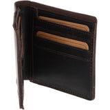 Leather Oily Hunter Wallet Brown : 1881